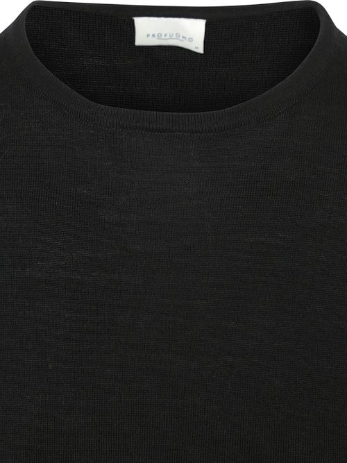Profuomo Pullover Merinowol Zwart Product / Detail