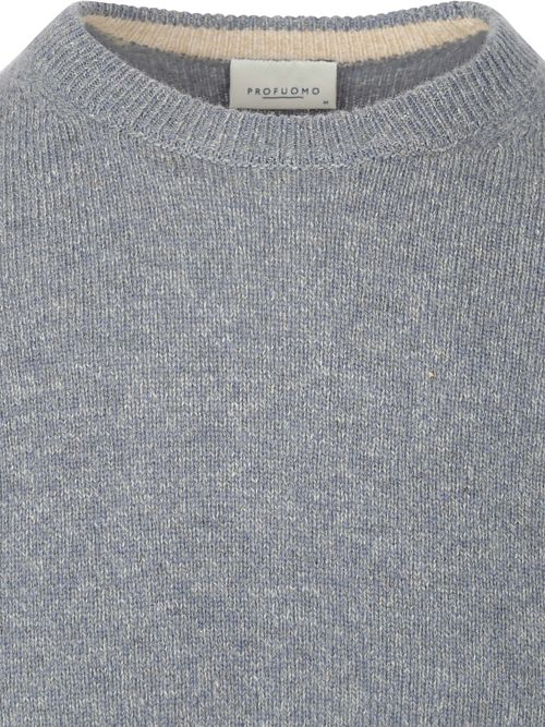 Profuomo Pullover Wol Blend Blauw Product / Detail