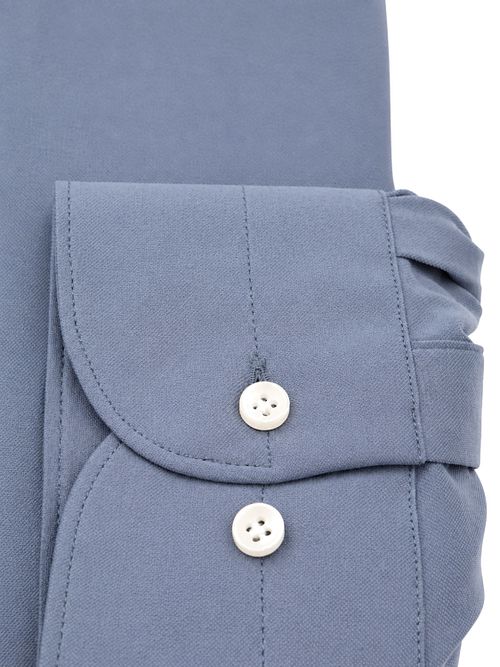 Profuomo Japanese Knitted Shirt Indigo