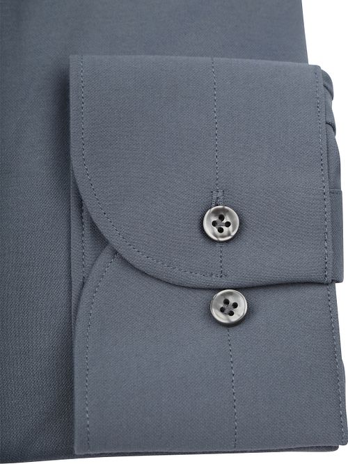 Profuomo Japanese Knitted Shirt Denim Blue Product / Detail