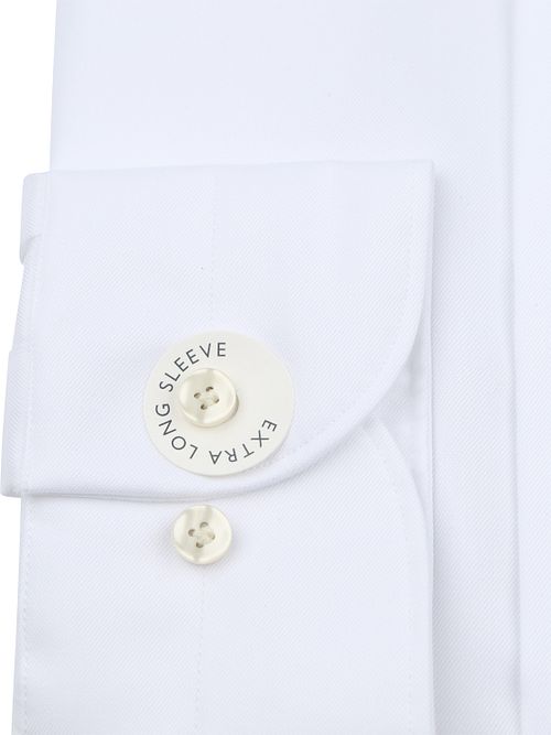 Profuomo Twill Skjorta Med Extra Långa ärmar, Vit Product / Detail