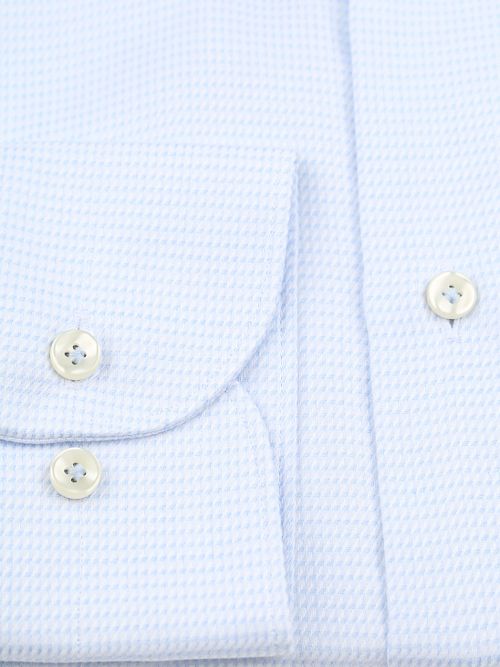 Profuomo Dobby Mouliné Skjorta Tryck Ljusblå Product / Detail