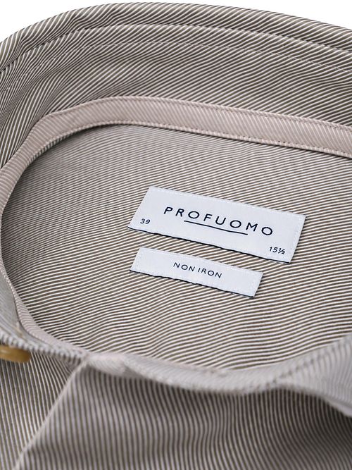 Profuomo Heavy Twill Skjorte Grøn