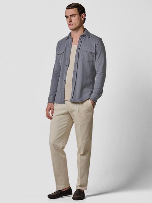 Profuomo Surchemise Western Bleu Model / Voorkant