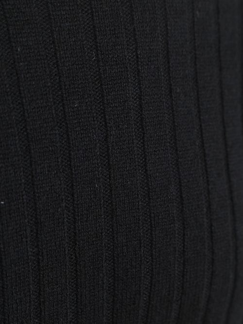 Profuomo sweter z prążkowanej dzianiny, mieszanka wełny, granatowy Product / Detail