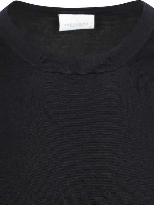 Profuomo T-Shirt Knitted Navy Product / Detail