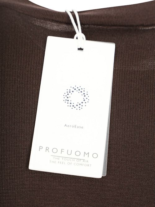Profuomo T-Shirt Maille Marron Product / Detail
