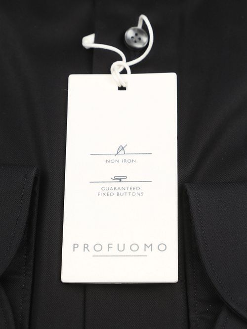 Profuomo Twill Overhemd Zwart Product / Detail