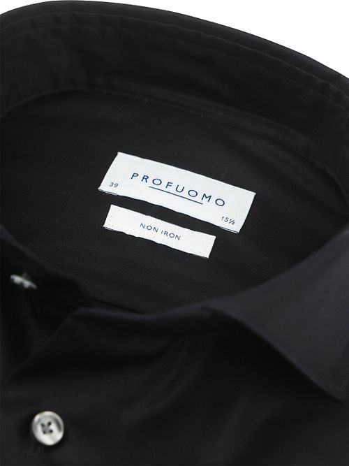 Profuomo Twill Shirt Black Product / Detail