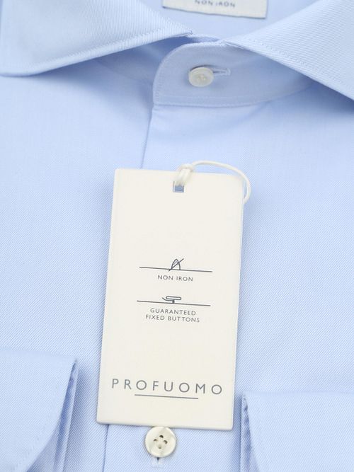 Profuomo Twill Shirt Light Blue Product / Detail