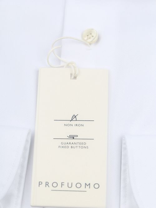 Profuomo Twill Shirt White Product / Detail
