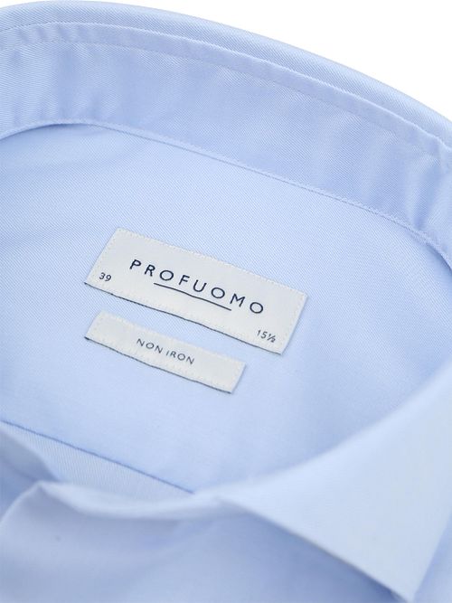 Profuomo Twill Skjorta Ljusblå Product / Detail