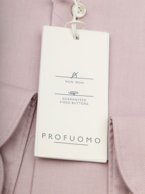 Profuomo Twill Skjorta Ljusrosa Product / Detail
