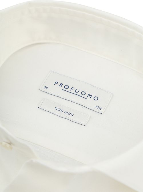 Profuomo Twill Skjorta Off White Product / Detail