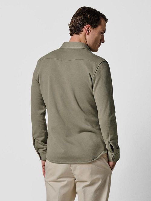 Profuomo Overshirt Western Grün Model / Achterkant