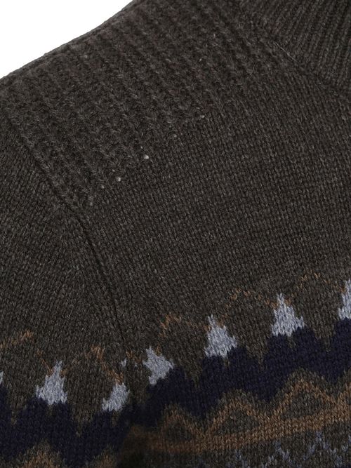 Pullover NZA Iker in misto lana Nordic color nocciola Product / Detail