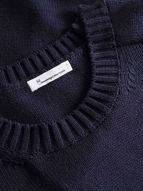 Pulóver KnowledgeCotton Apparel azul marino Product / Detail