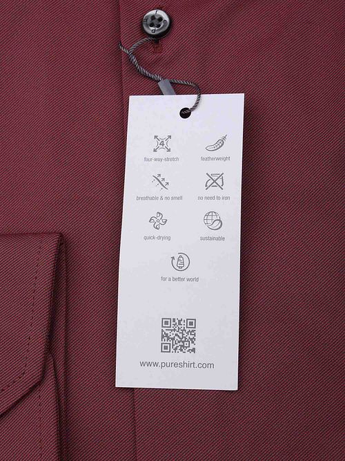 Pure The Functional Shirt Camicia Bordeaux Product / Detail