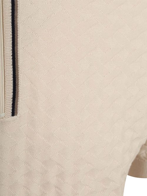 R2 Amsterdam Stickad Piké Beige Product / Detail
