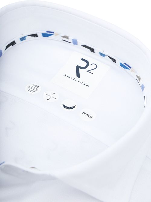 R2 Skjorta Teknisk Stickad Dobby Vit Product / Detail