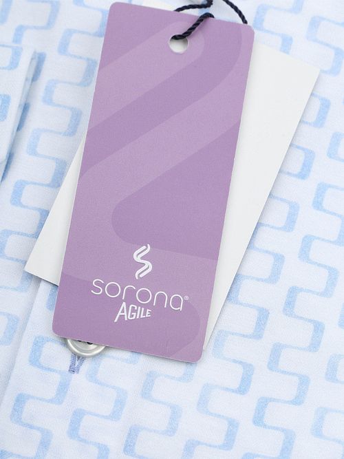 R2 Hemd Sorona Print Lichtblauw Product / Detail