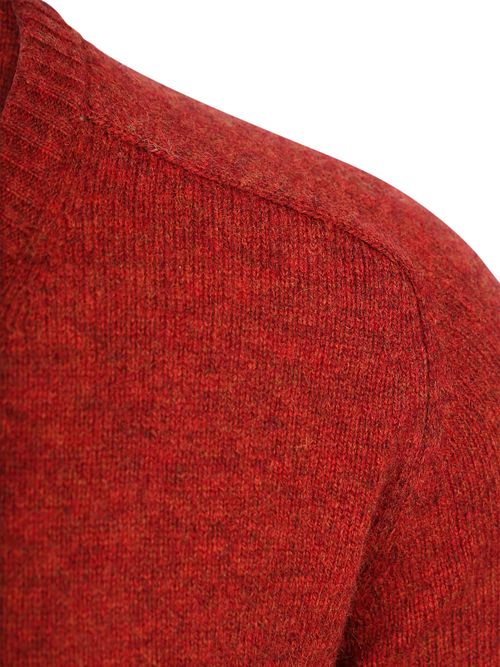 Steppin' Out Pullover V-Neck Lambswool Red