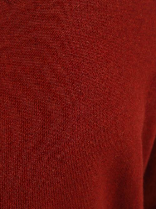 Steppin' Out Pullover V-Neck Merino Wool Red Product / Detail