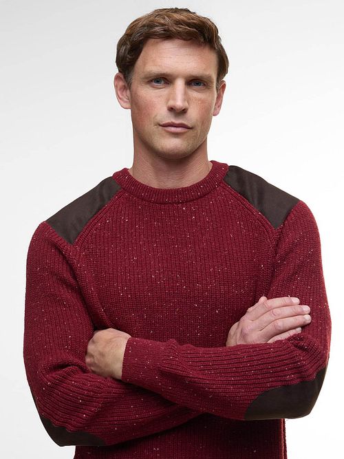 Barbour Tröja Raisthorpe Lamull Röd Model / Voorkant