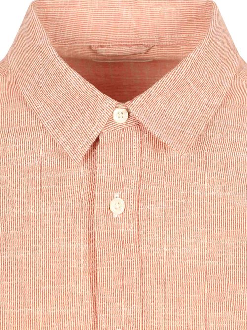 Knowledge Cotton Apparel Camisa Rayas Red Product / Detail
