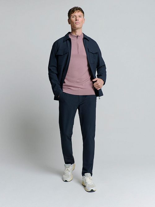 Maglione Half Zip No Excess Mauve Model / Voorkant