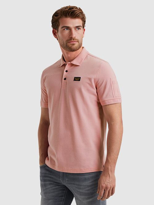 PME Legend Poloskjorte Trackway Rosa Model / Zijkant