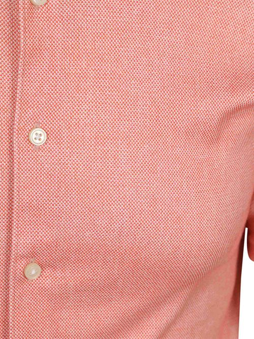 Desoto Kortermet Oxford Optics Skjorte i Aprikos Rosa