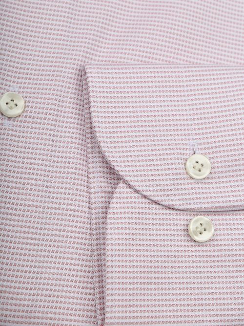 Profuomo Chemise Dobby Rose Clair Product / Detail