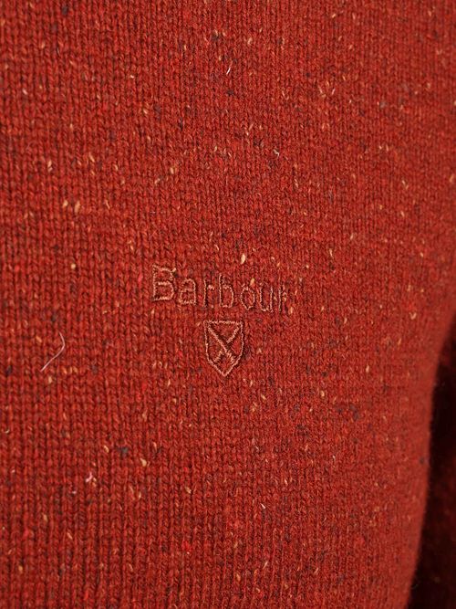 Barbour Tisbury Pullover Wolle Brique