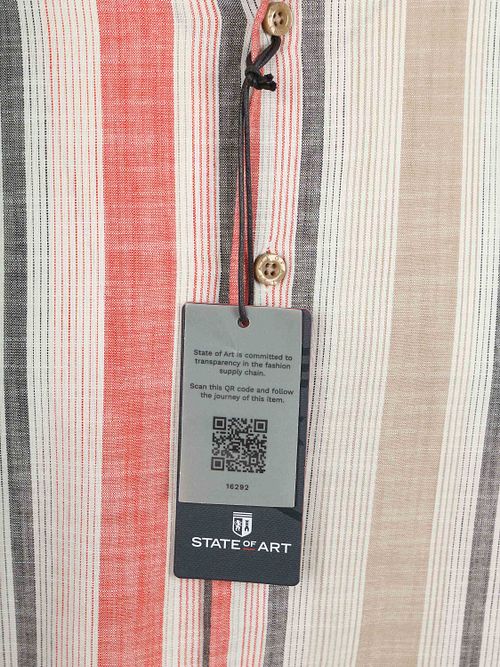 Chemise State of Art à rayures Rouge Product / Detail