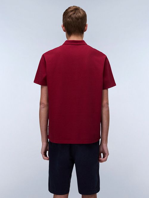 Napapijri Ealis Polo Rouge Model / Achterkant