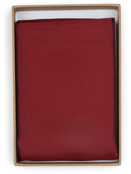 Suitable Pochette de Costume Soie Rouge Foncé Verpakking