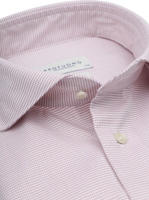 Profuomo Dobby Overhemd Lichtroze Product / Detail
