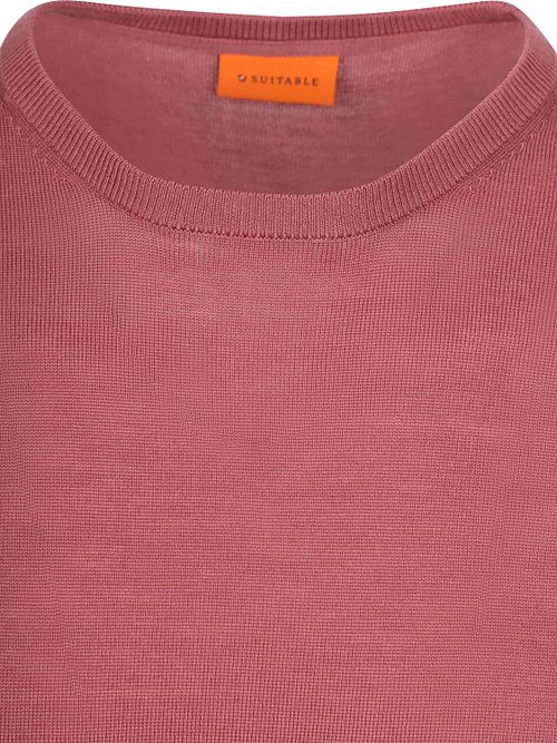 Sweter Suitable z wełny merynosów w kolorze mauve Product / Detail