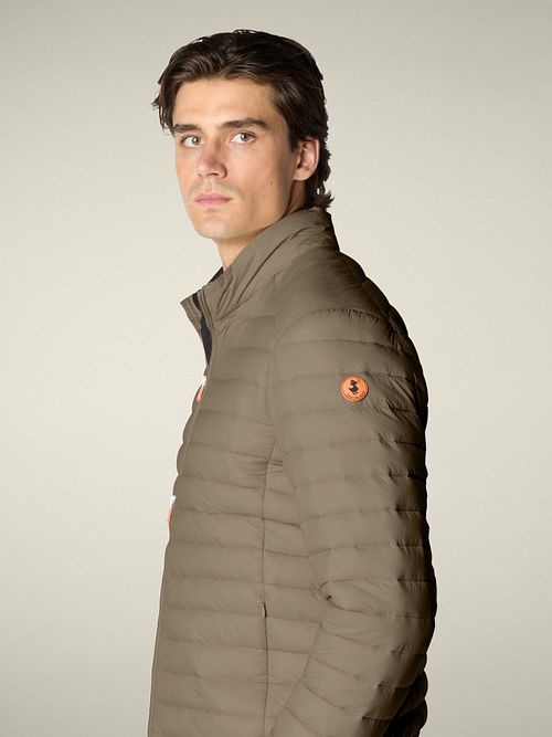 Chaqueta Alex gris de Save The Duck Model / Zijkant