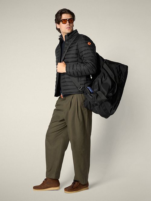 Save The Duck Jacket Alex Black Model / Voorkant