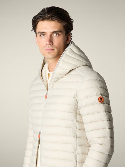 Save The Duck Jacket Donald Greige Model / Zijkant