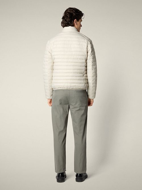 Save The Duck Jacket Alex Light Beige Model / Achterkant