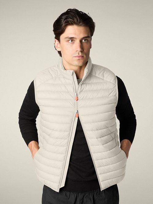 Save The Duck Bodywarmer Adam Lichtbeige Model / Voorkant