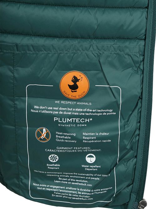 Save The Duck Veste Sans Manches Adam Vert Salamander Product / Detail