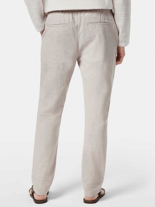 Scotch and Soda Chino Warren Linne Beige Model / Achterkant