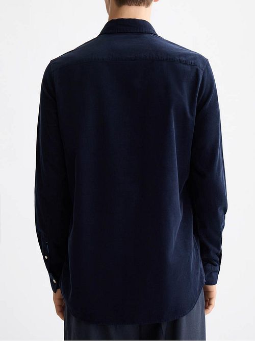 Chemise Scotch and Soda Solid Corduroy Noir Model / Achterkant