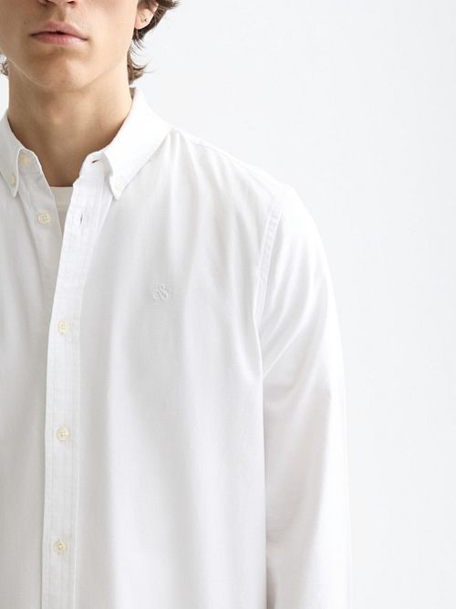 Chemise Scotch and Soda Core Oxford Blanche Model / Detail