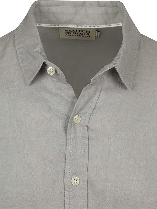 Scotch and Soda Core Camicia Lino Grey Product / Detail