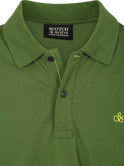Scotch And Soda Core Piqué Polo Vert Product / Detail